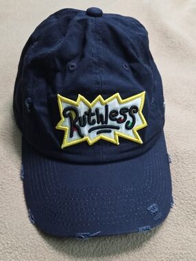 Ruthless Navy Patch Baseball Cap